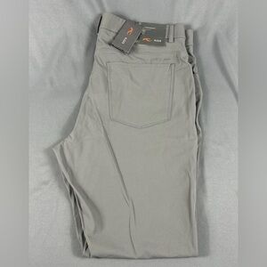 KJUS Golf Pants Iver 5 Pocket 36 x 32 Gray Polyester Spandex